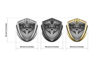 Tesla Emblème Aile Insigne Look Course Brillant